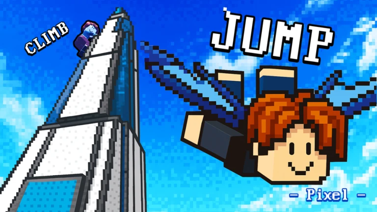 A player performing a wall jump in Climb and Jump Tower